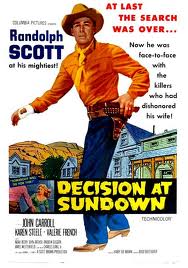 "Decisione al tramonto" poster