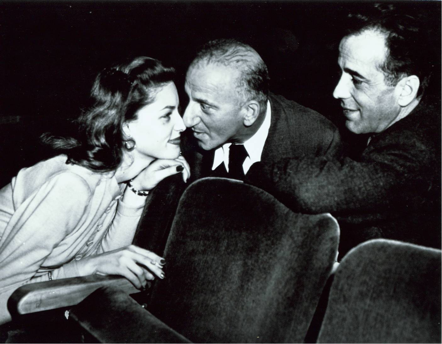 Con la moglie Lauren Bacall e Jimmy Durante