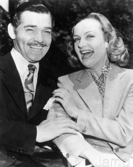 Carole Lombard con suo marito Clark Gable