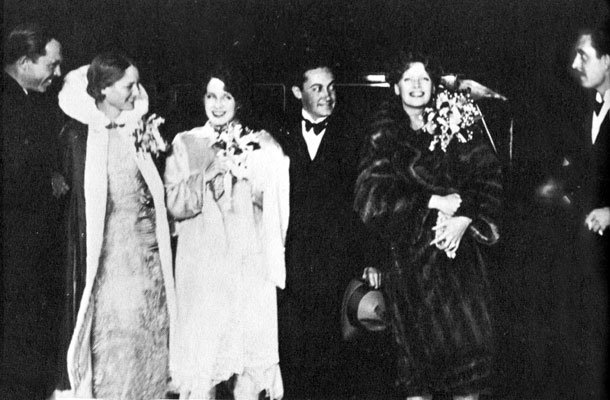 King Vidor, Eleanor Boardman, Irving Thalberg, Greta Garbo and John Gilbert