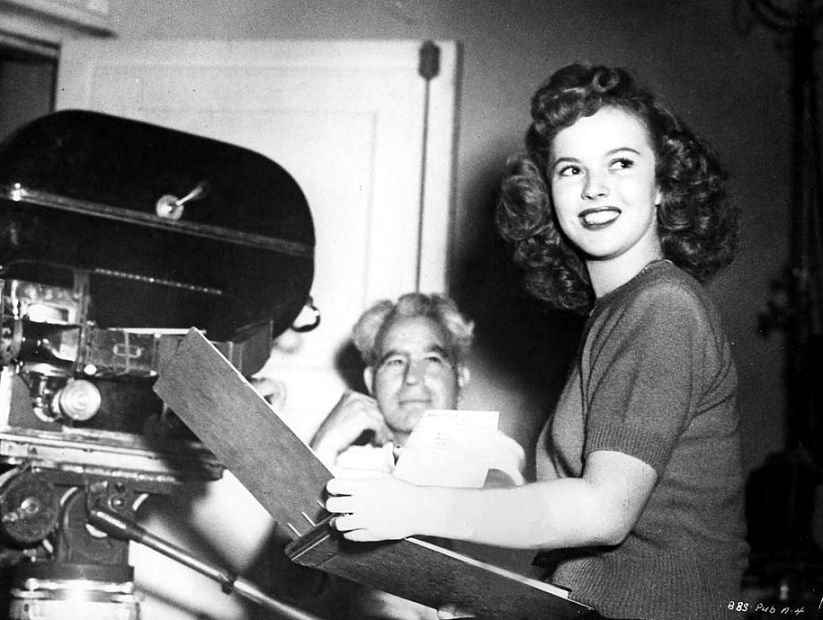 Nicolas Musuraca sul set con Shirley Temple