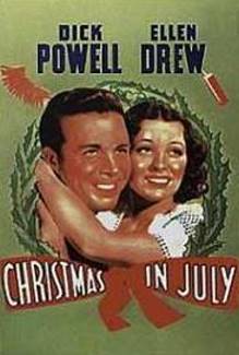 "Christmas in July" poster